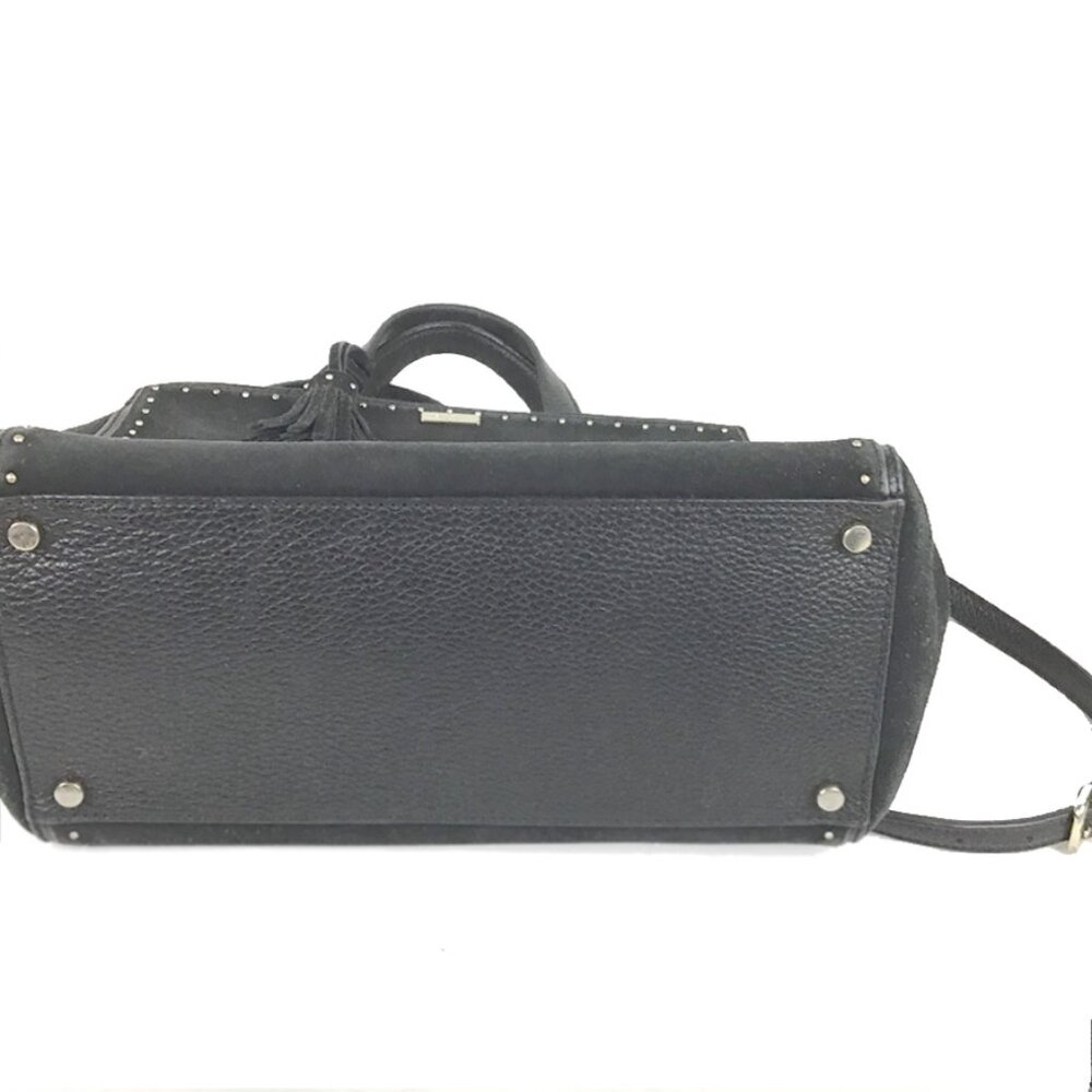 Kate Spade Abby West Street Black Leather Satchel Bag - Picture 9 of 13